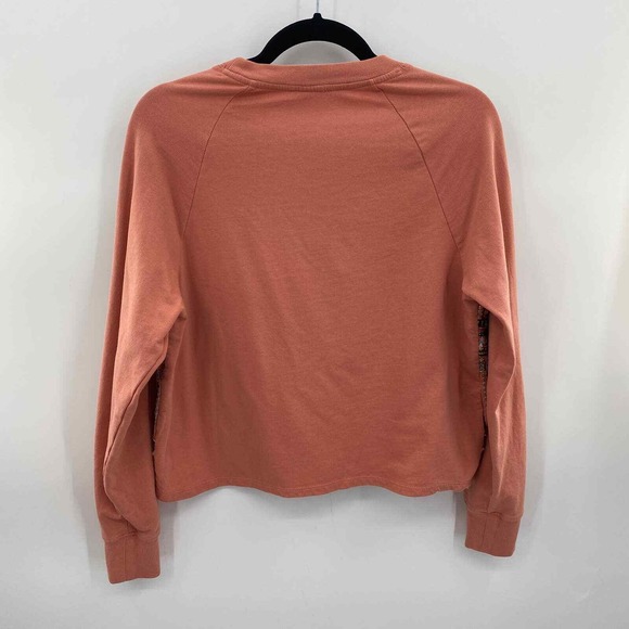 Anthropologie Akemi & Kin Sweater Womens Small Peach Cotton Embroidered Beaded - Picture 4 of 6